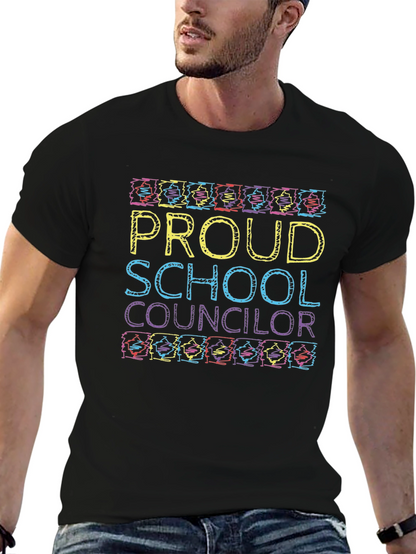 Proud School Counselor Graphic T-Shirt