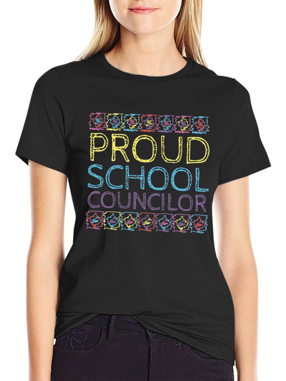 Proud School Counselor Graphic T-Shirt