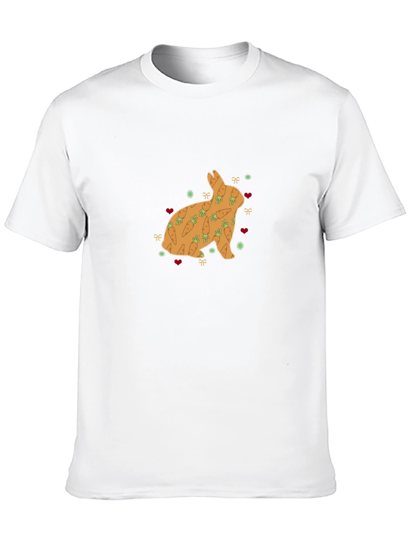 Bunny Carrots Graphic Tee - Black Cotton Blend