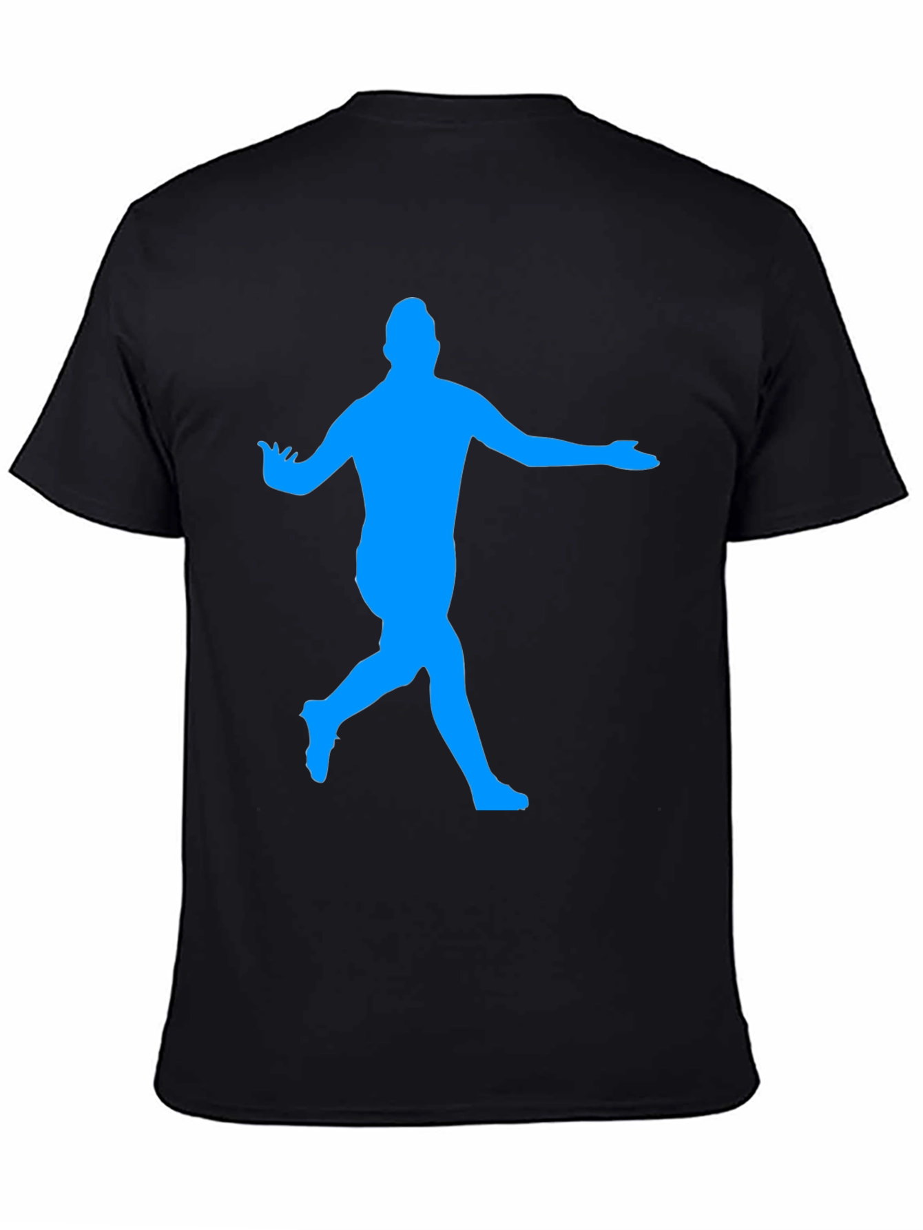 Soccer Star Silhouette Black T-Shirt