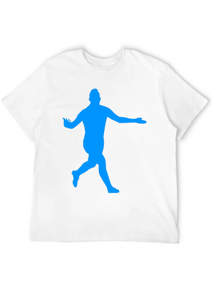 Soccer Star Silhouette Black T-Shirt