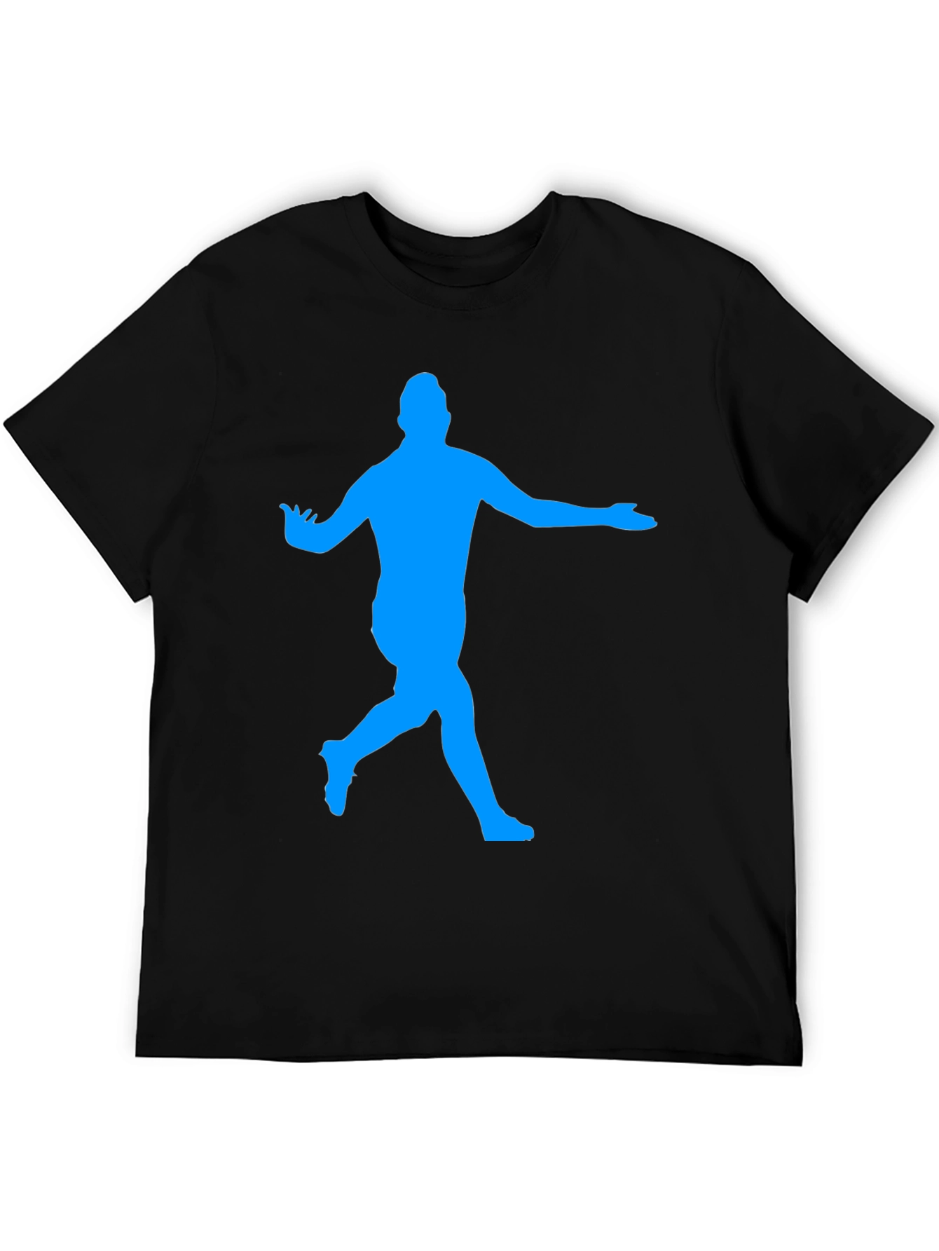 Soccer Star Silhouette Black T-Shirt