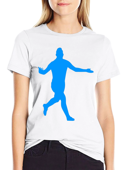 Soccer Star Silhouette Black T-Shirt