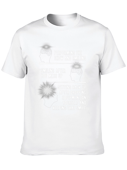 Performing Smiling Brain Black T-Shirt