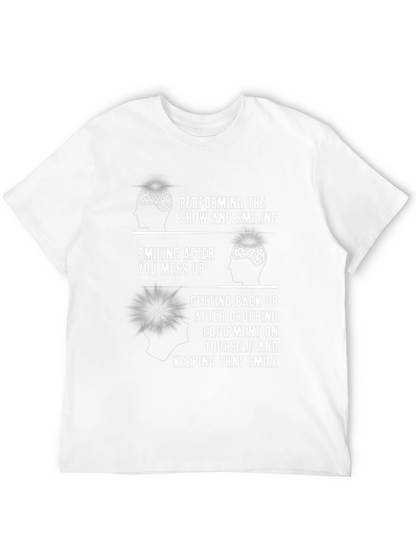 Performing Smiling Brain Black T-Shirt