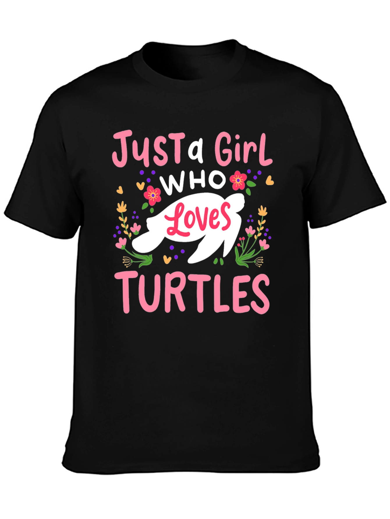 Just a Girl Who Loves Turtles T-Shirt