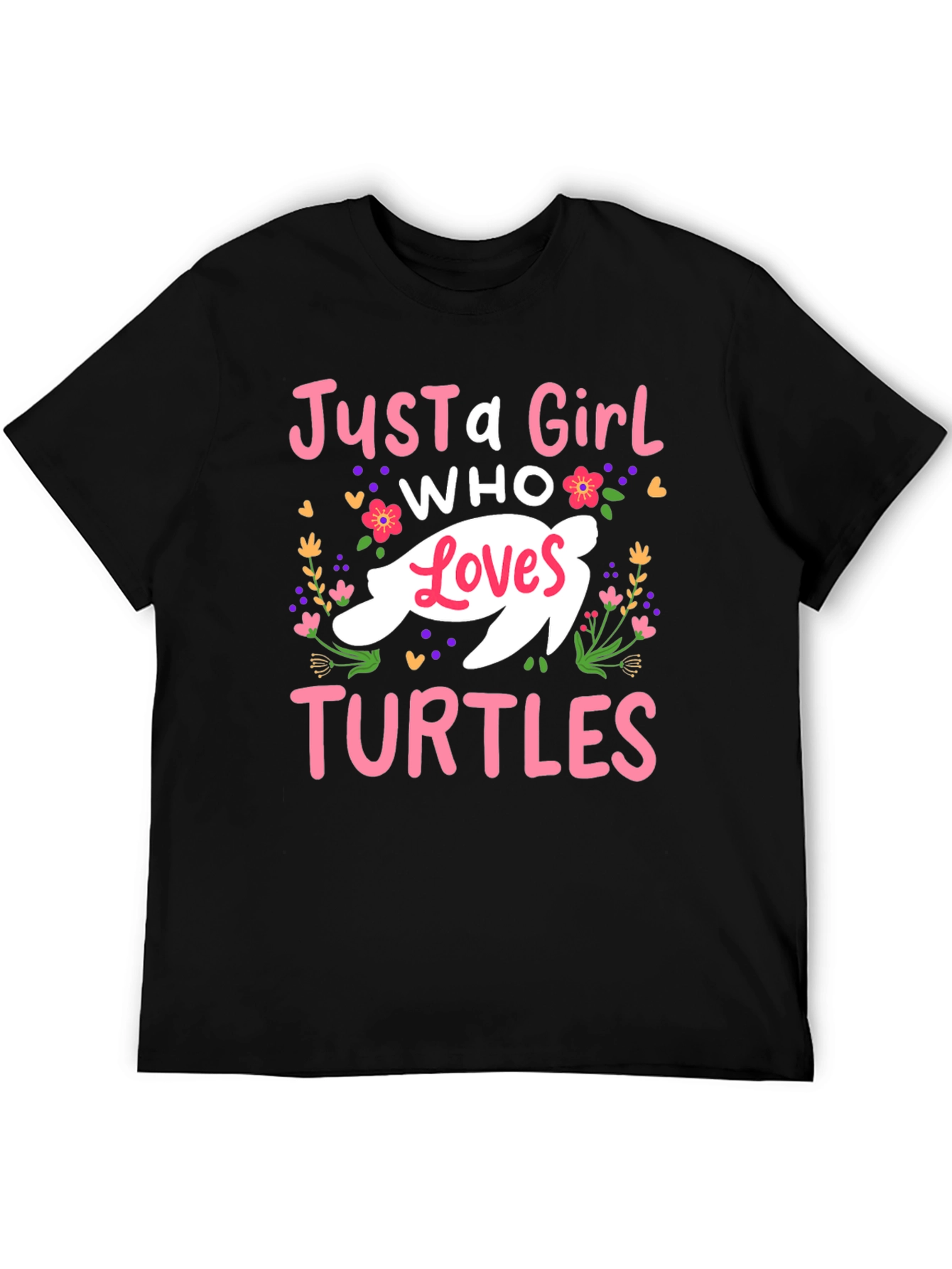 Just a Girl Who Loves Turtles T-Shirt