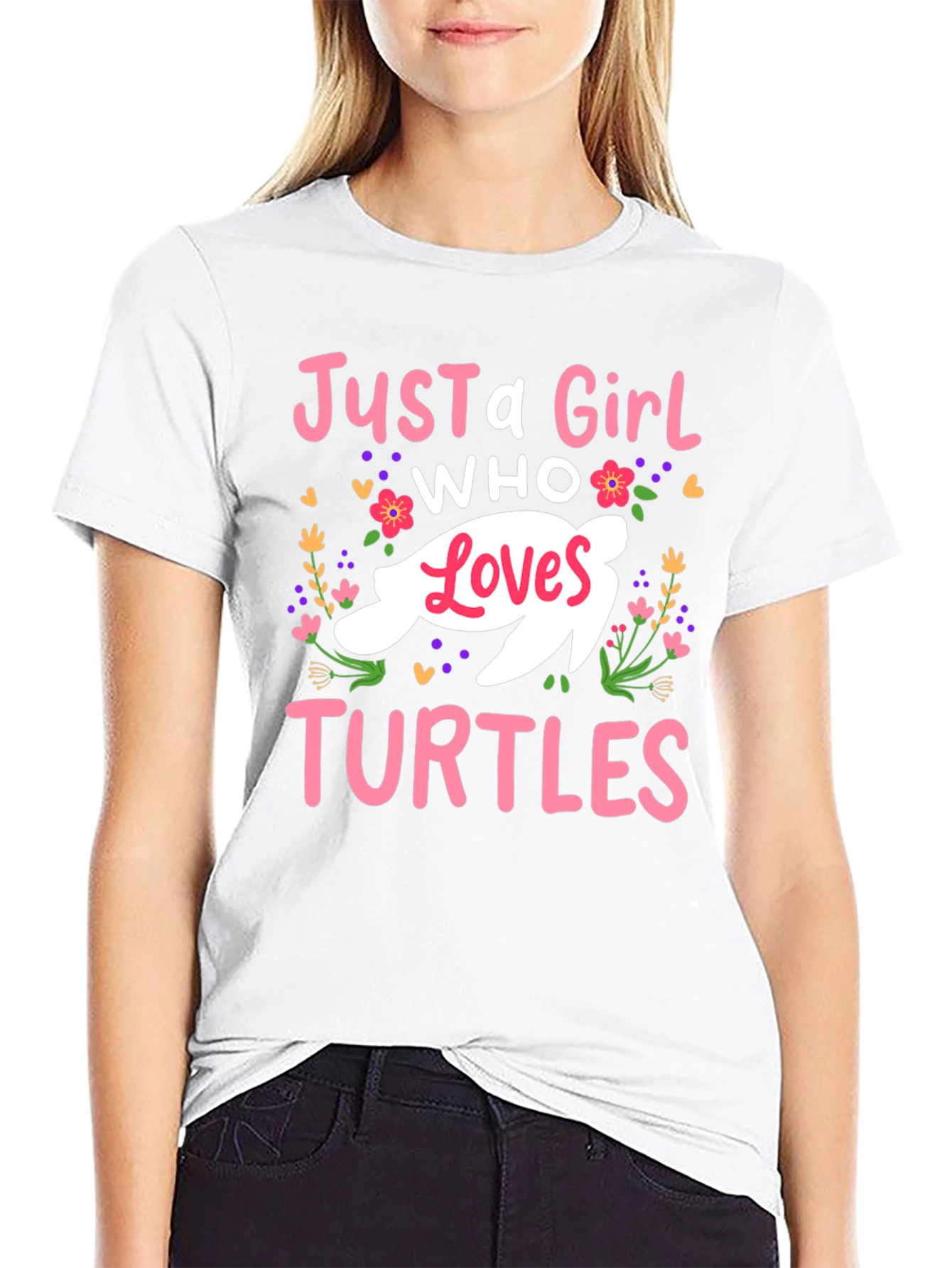 Just a Girl Who Loves Turtles T-Shirt