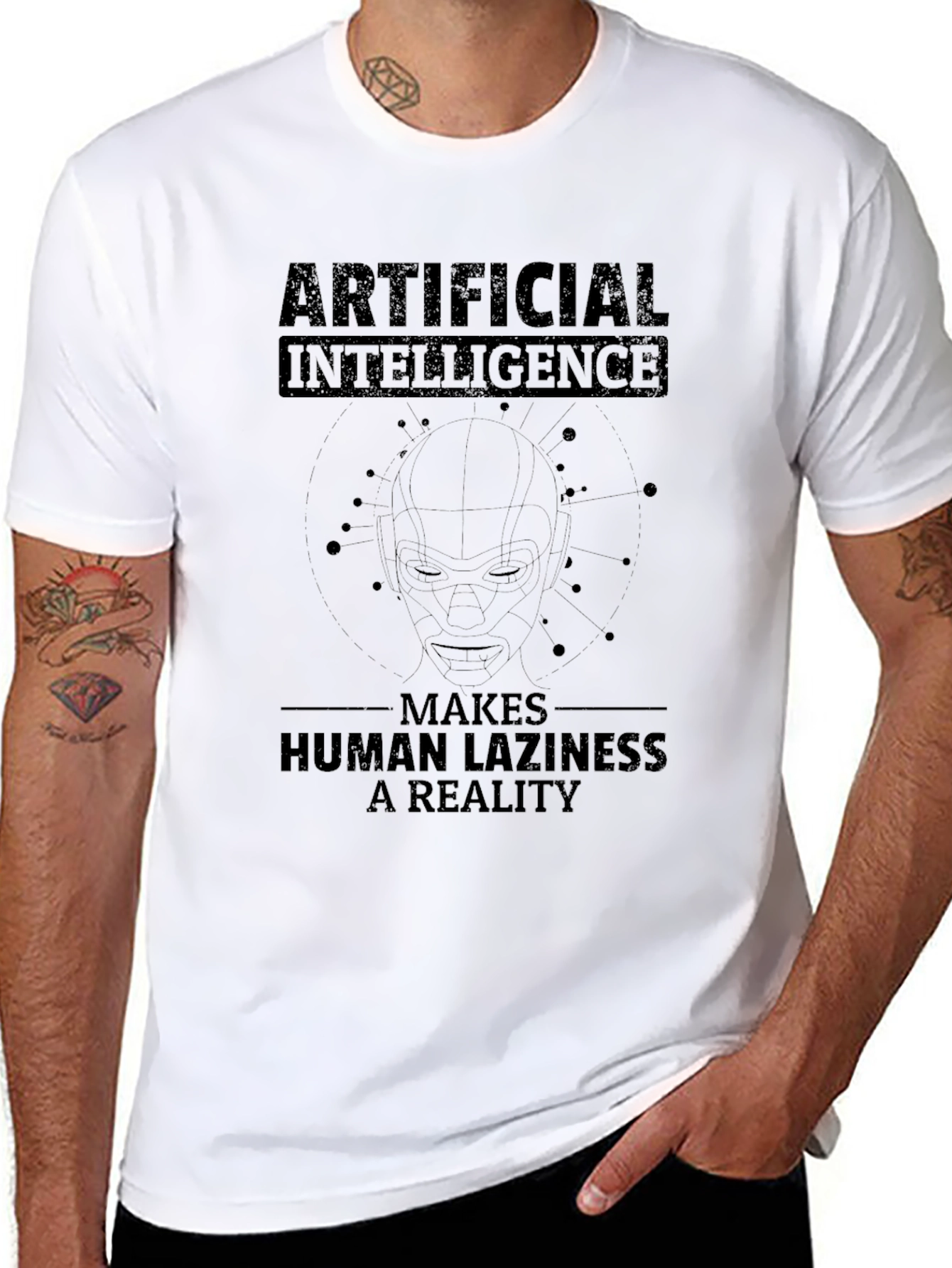 Artificial Intelligence T-Shirt - Human Laziness Reality