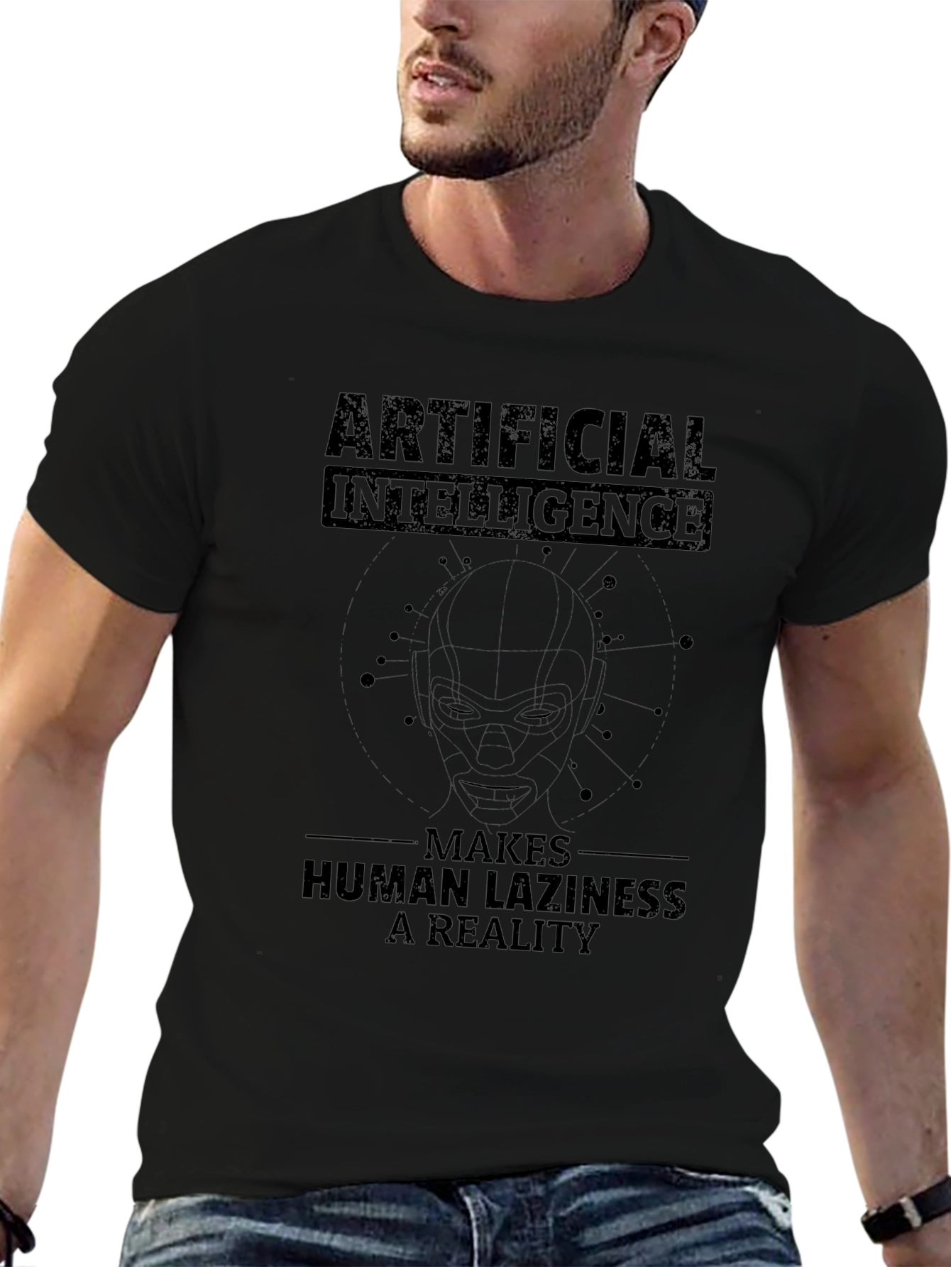 Artificial Intelligence T-Shirt - Human Laziness Reality