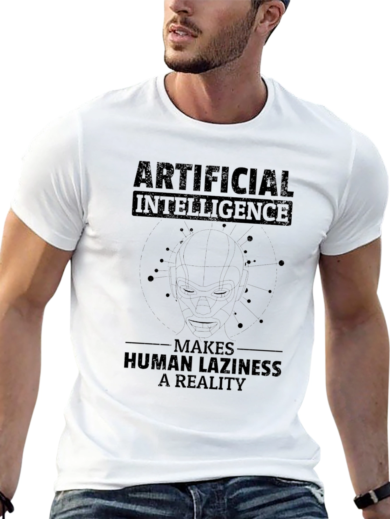 Artificial Intelligence T-Shirt - Human Laziness Reality