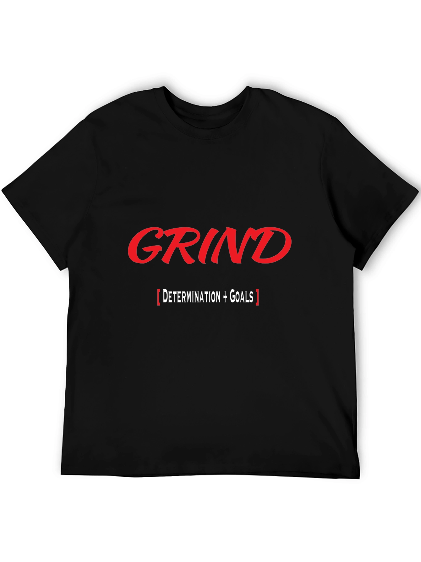 Grind Determination Goals Black T-Shirt