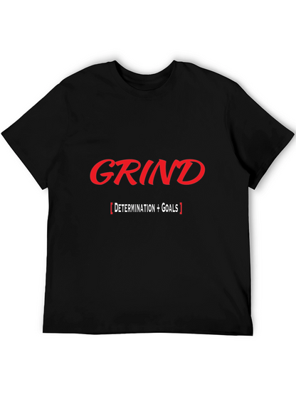 Grind Determination Goals Black T-Shirt