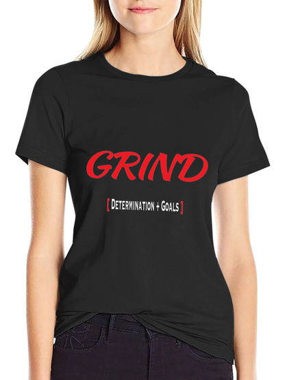 Grind Determination Goals Black T-Shirt