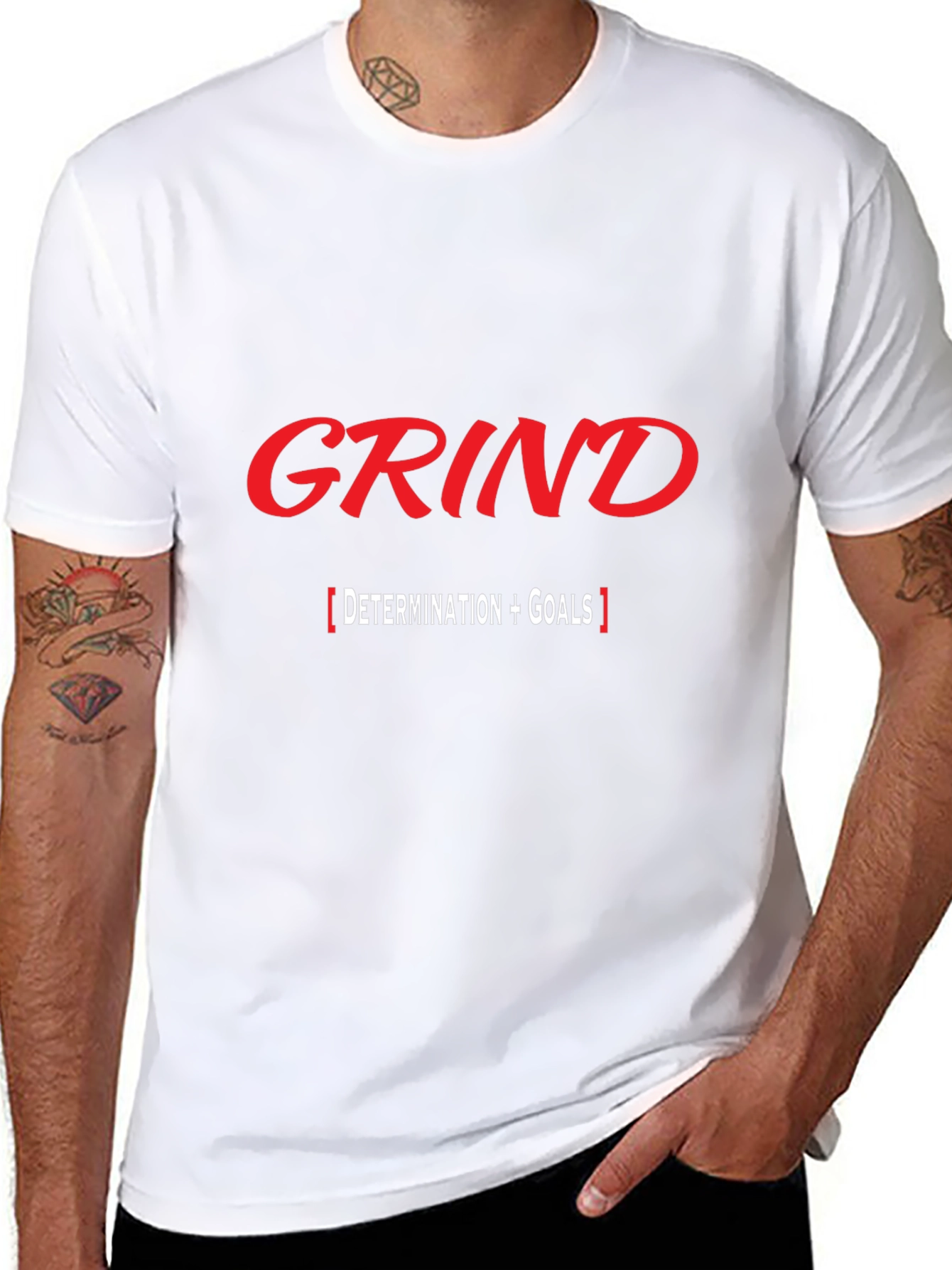 Grind Determination Goals Black T-Shirt
