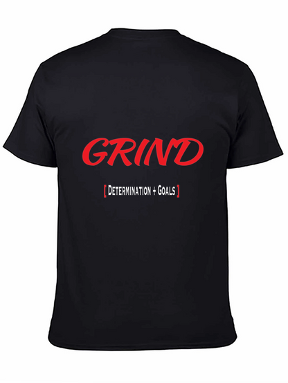 Grind Determination Goals Black T-Shirt