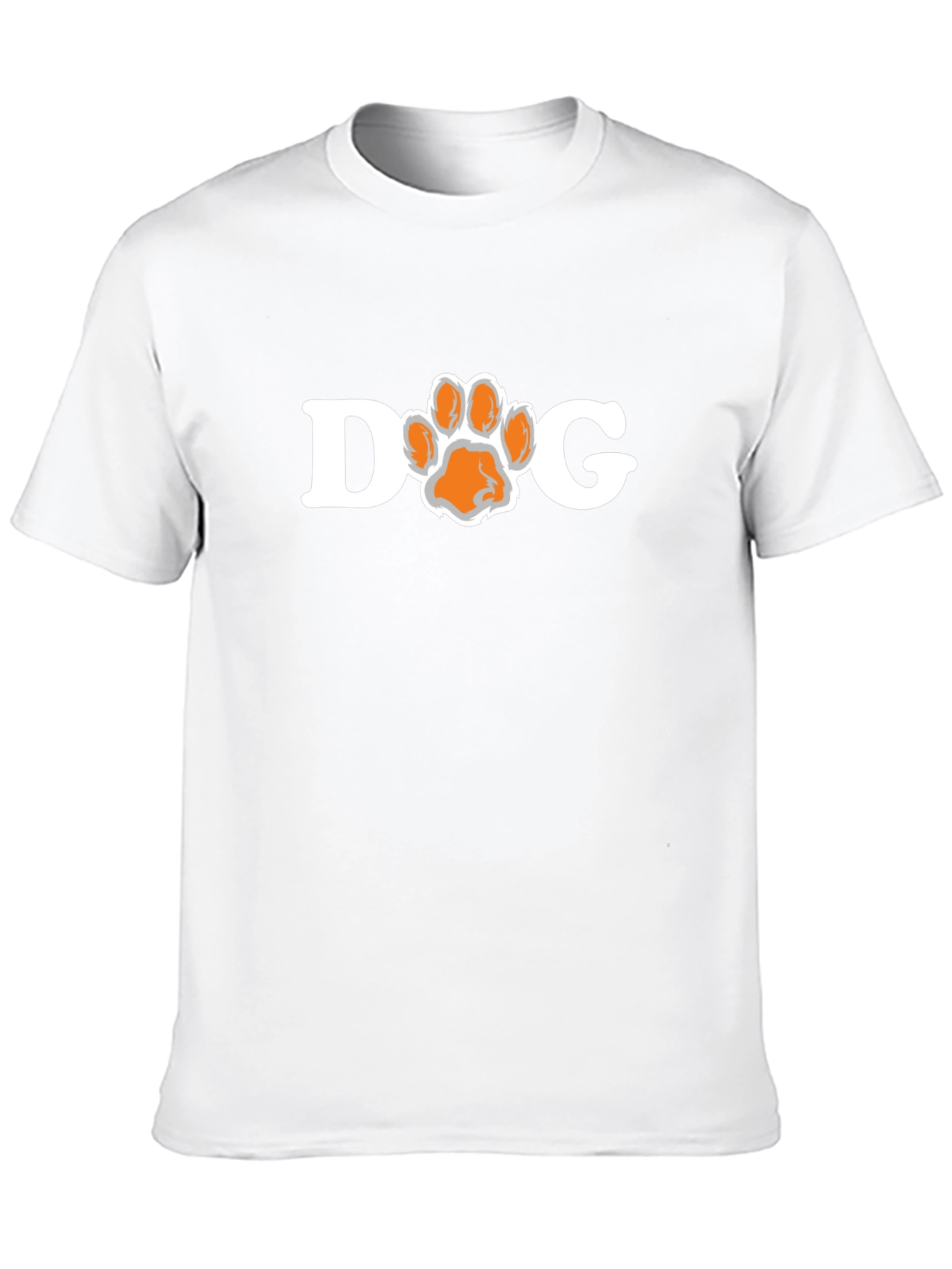 Dog Paw Print T-Shirt - Black