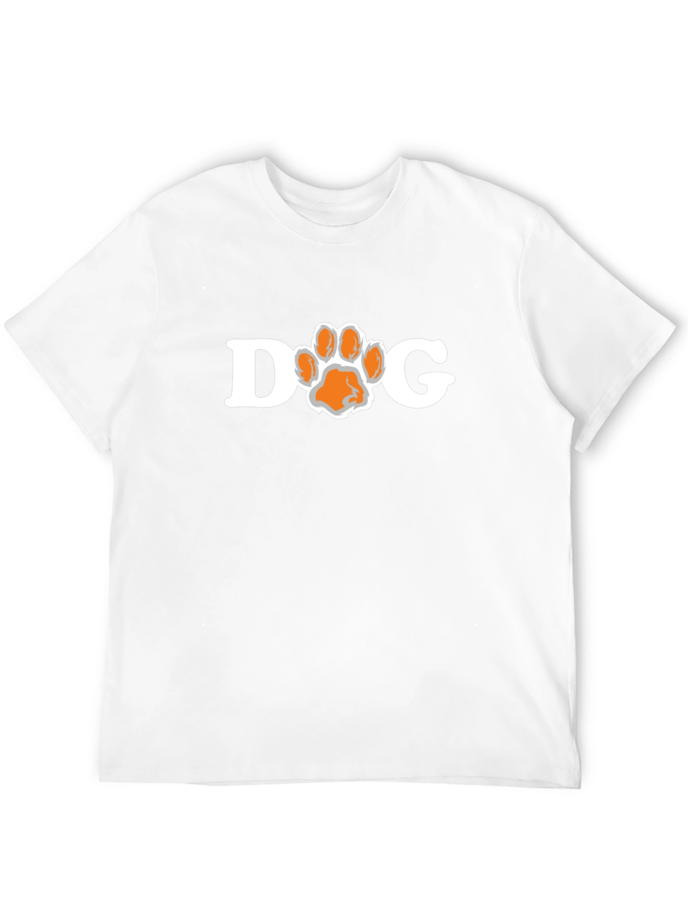 Dog Paw Print T-Shirt - Black