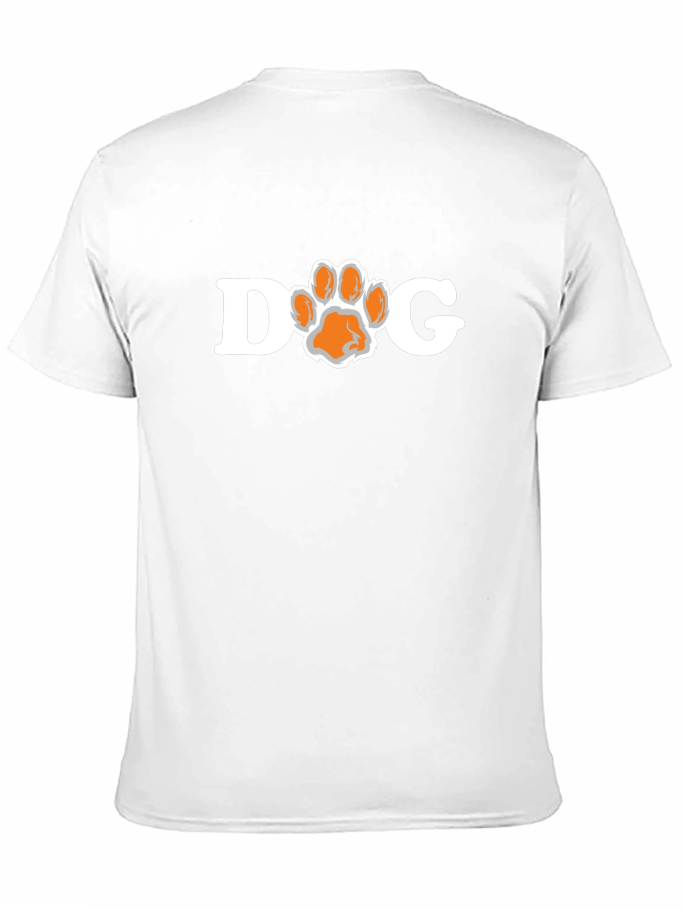 Dog Paw Print T-Shirt - Black
