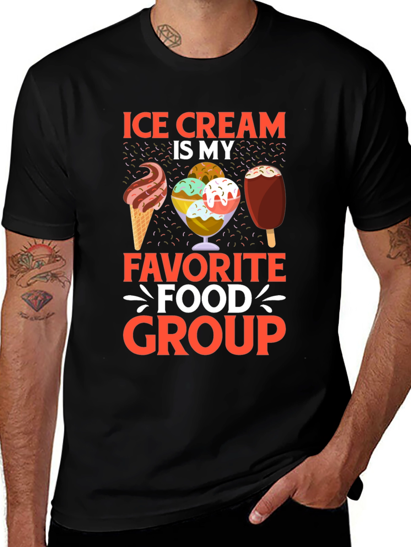 Ice Cream is My Favorite Food Group T-Shirt