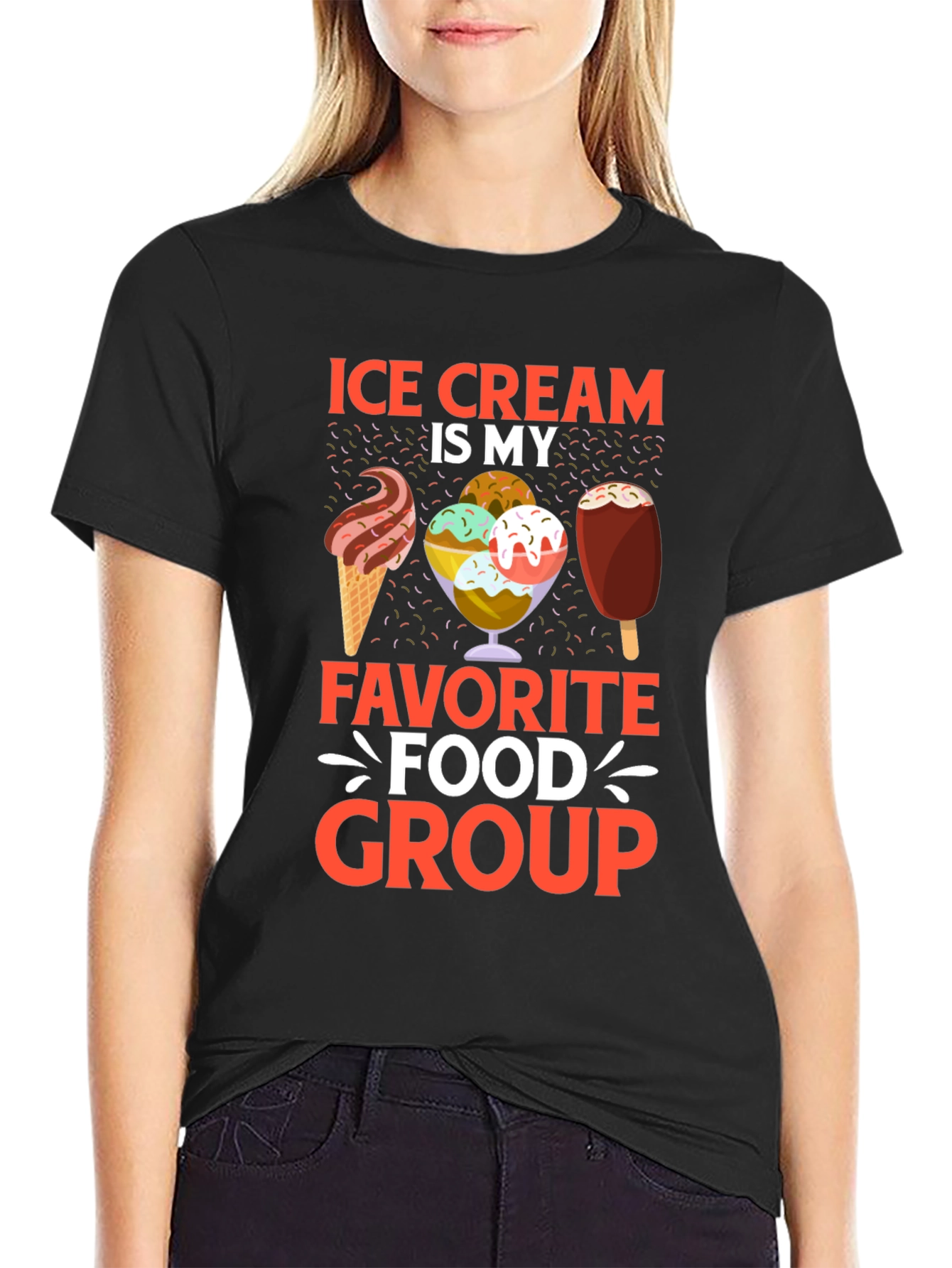 Ice Cream is My Favorite Food Group T-Shirt