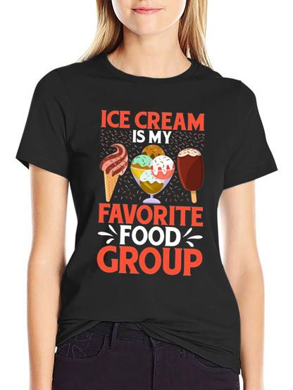 Ice Cream is My Favorite Food Group T-Shirt