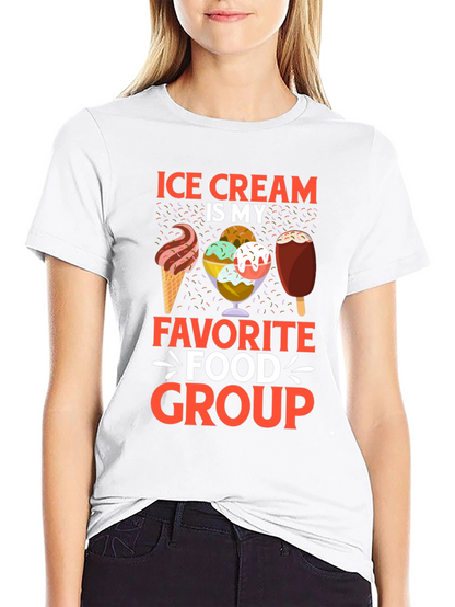 Ice Cream is My Favorite Food Group T-Shirt