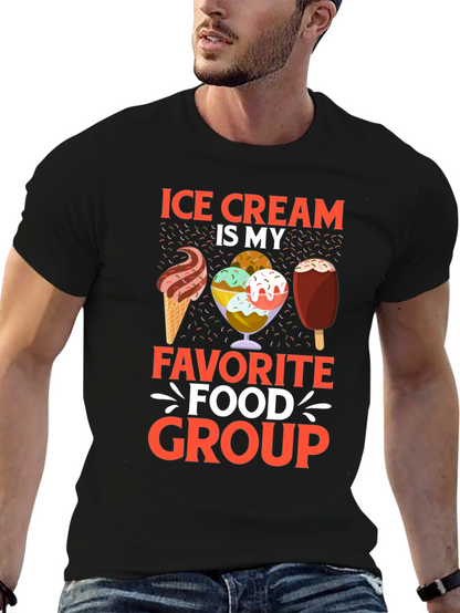 Ice Cream is My Favorite Food Group T-Shirt