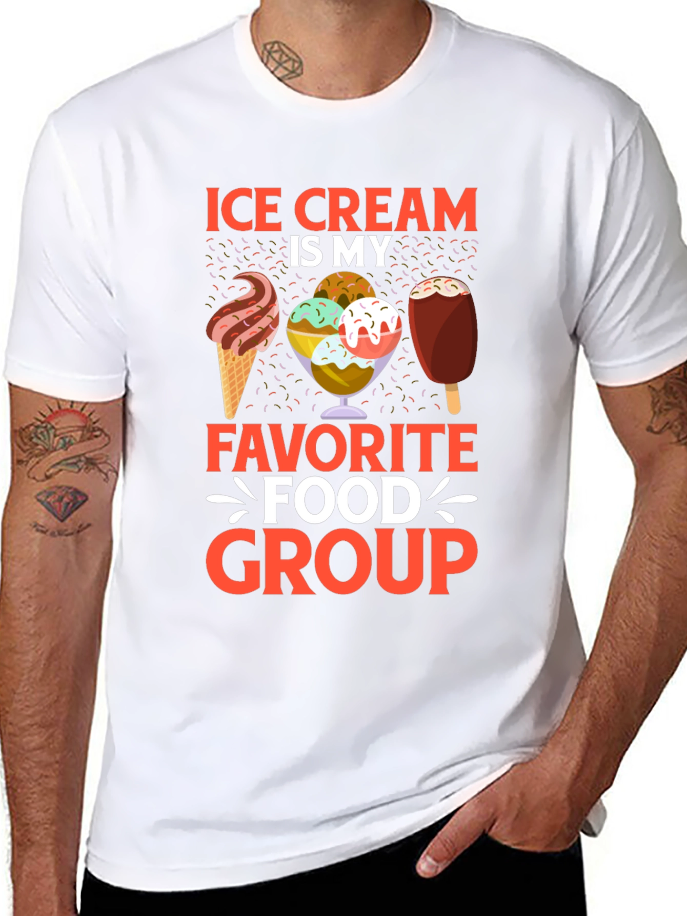 Ice Cream is My Favorite Food Group T-Shirt