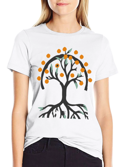 Orange Tree Graphic Tee - Black