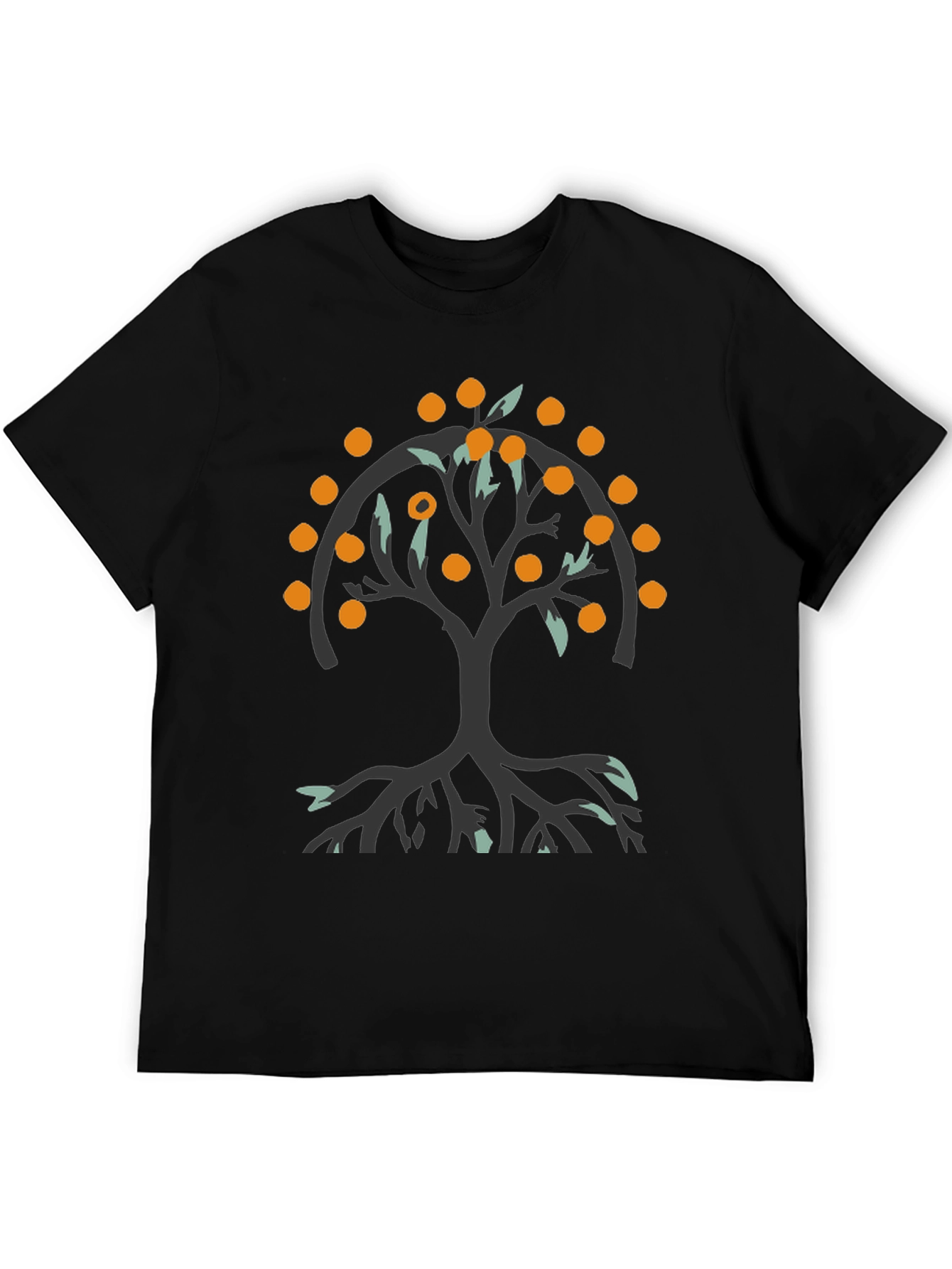 Orange Tree Graphic Tee - Black