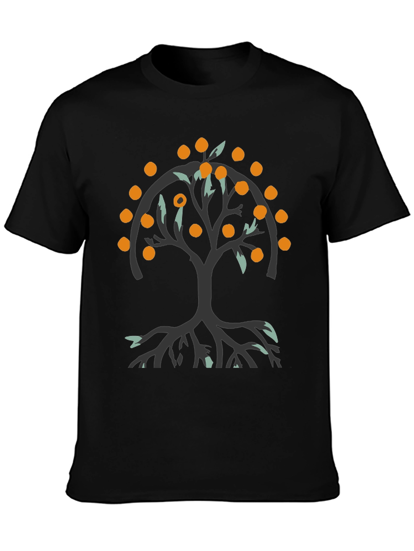 Orange Tree Graphic Tee - Black