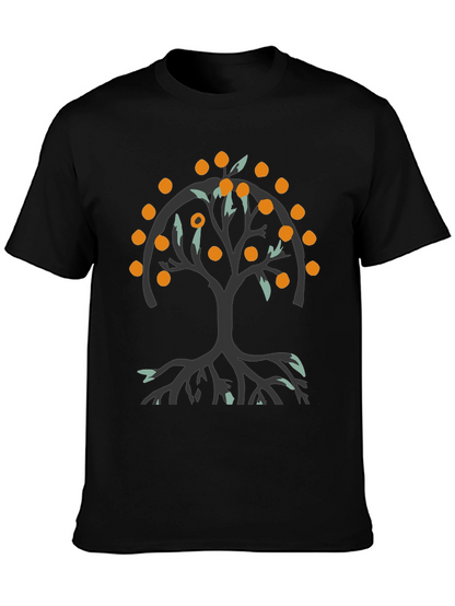 Orange Tree Graphic Tee - Black