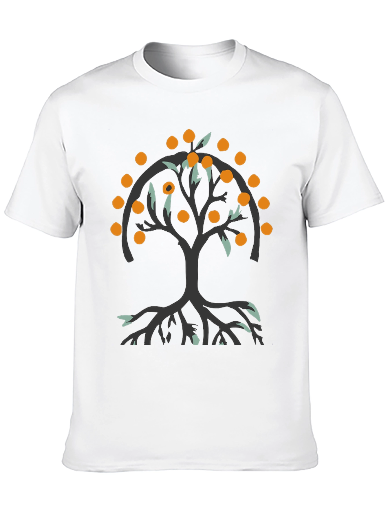 Orange Tree Graphic Tee - Black