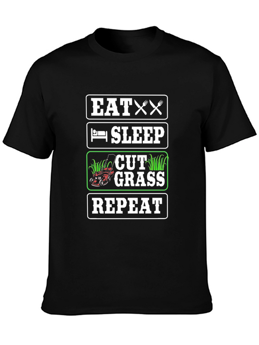 Eat Sleep Cut Grass Repeat T-Shirt