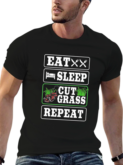 Eat Sleep Cut Grass Repeat T-Shirt