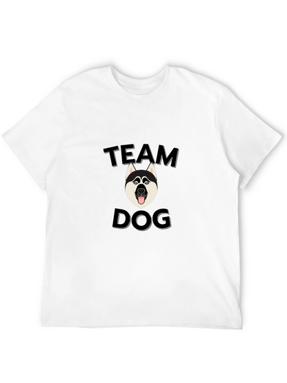Team Dog Graphic Tee - Black Cotton Blend