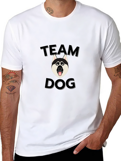 Team Dog Graphic Tee - Black Cotton Blend