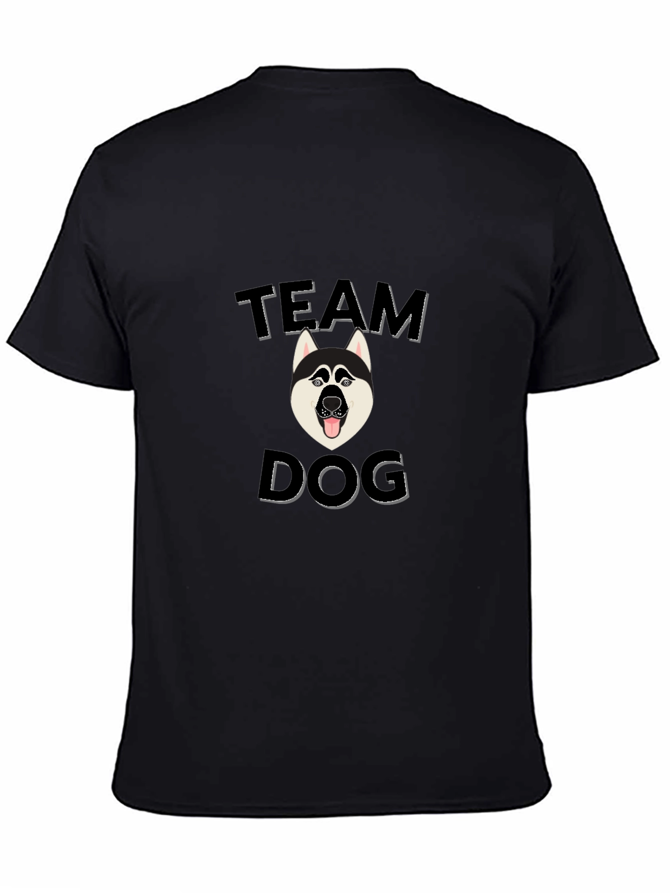 Team Dog Graphic Tee - Black Cotton Blend