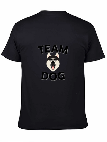 Team Dog Graphic Tee - Black Cotton Blend