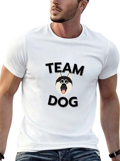 Team Dog Graphic Tee - Black Cotton Blend