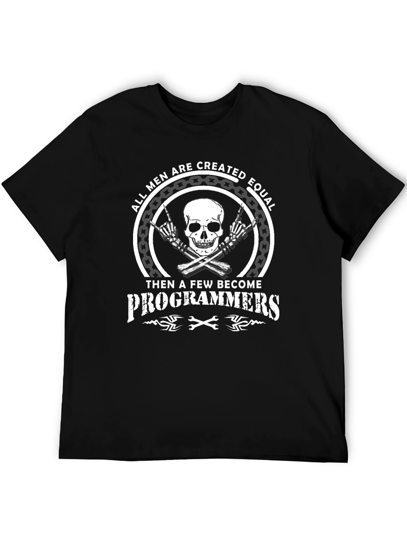 Programmer Skull Graphic Tee - Mens T-Shirt