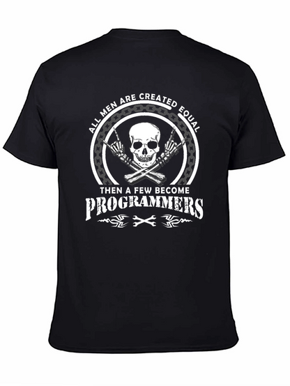Programmer Skull Graphic Tee - Mens T-Shirt