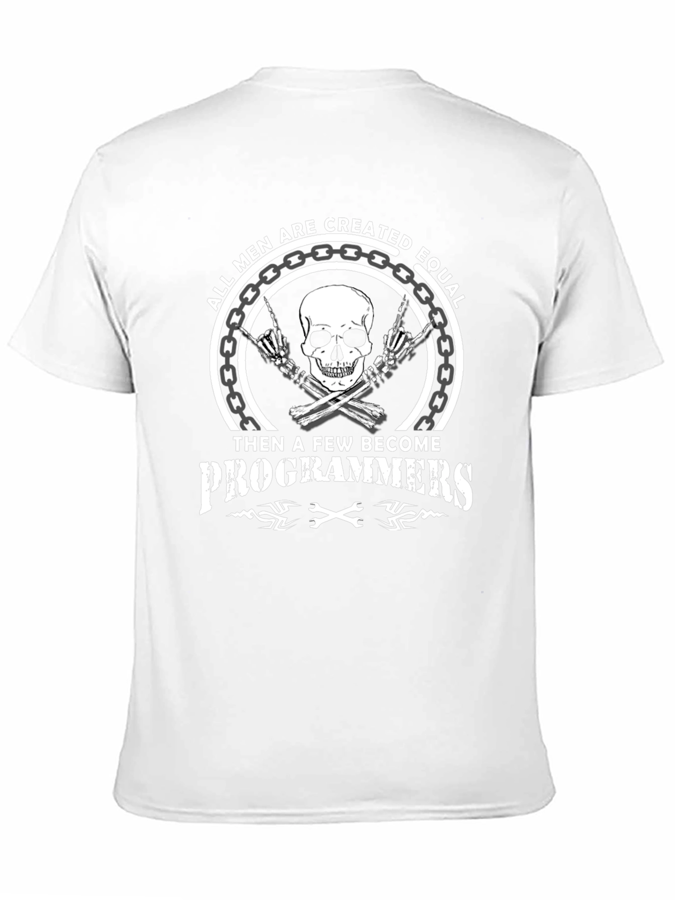 Programmer Skull Graphic Tee - Mens T-Shirt