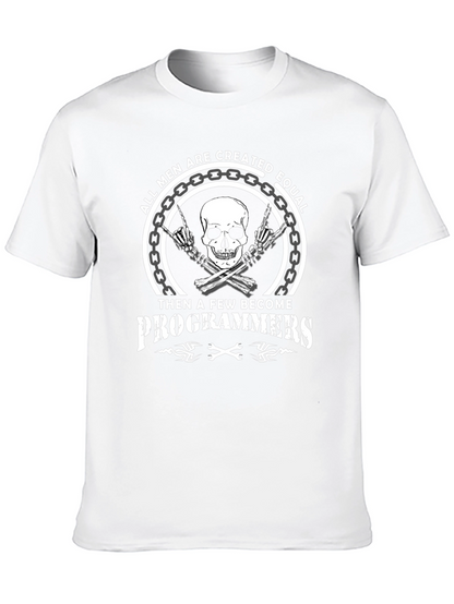 Programmer Skull Graphic Tee - Mens T-Shirt