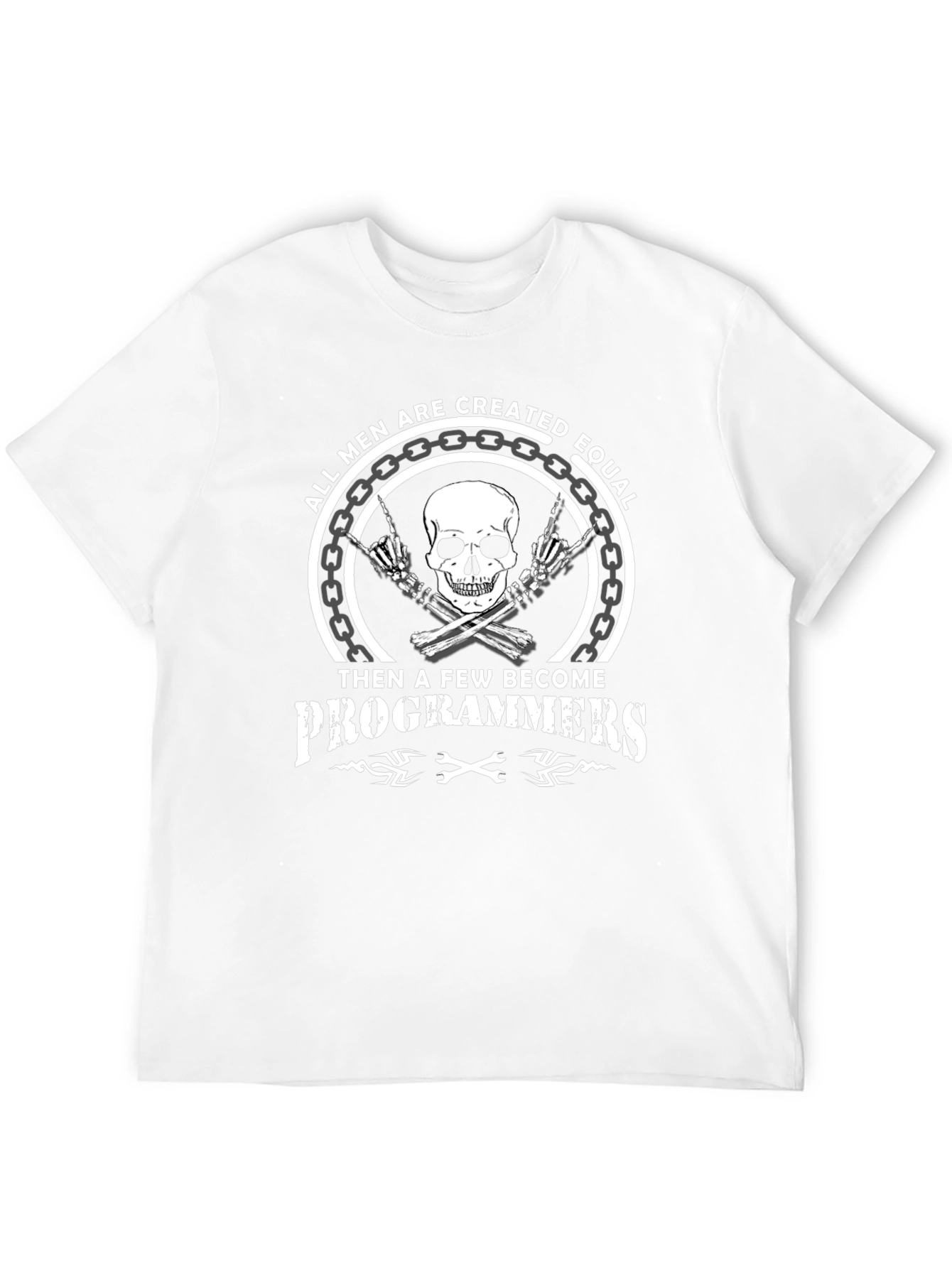 Programmer Skull Graphic Tee - Mens T-Shirt