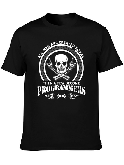 Programmer Skull Graphic Tee - Mens T-Shirt