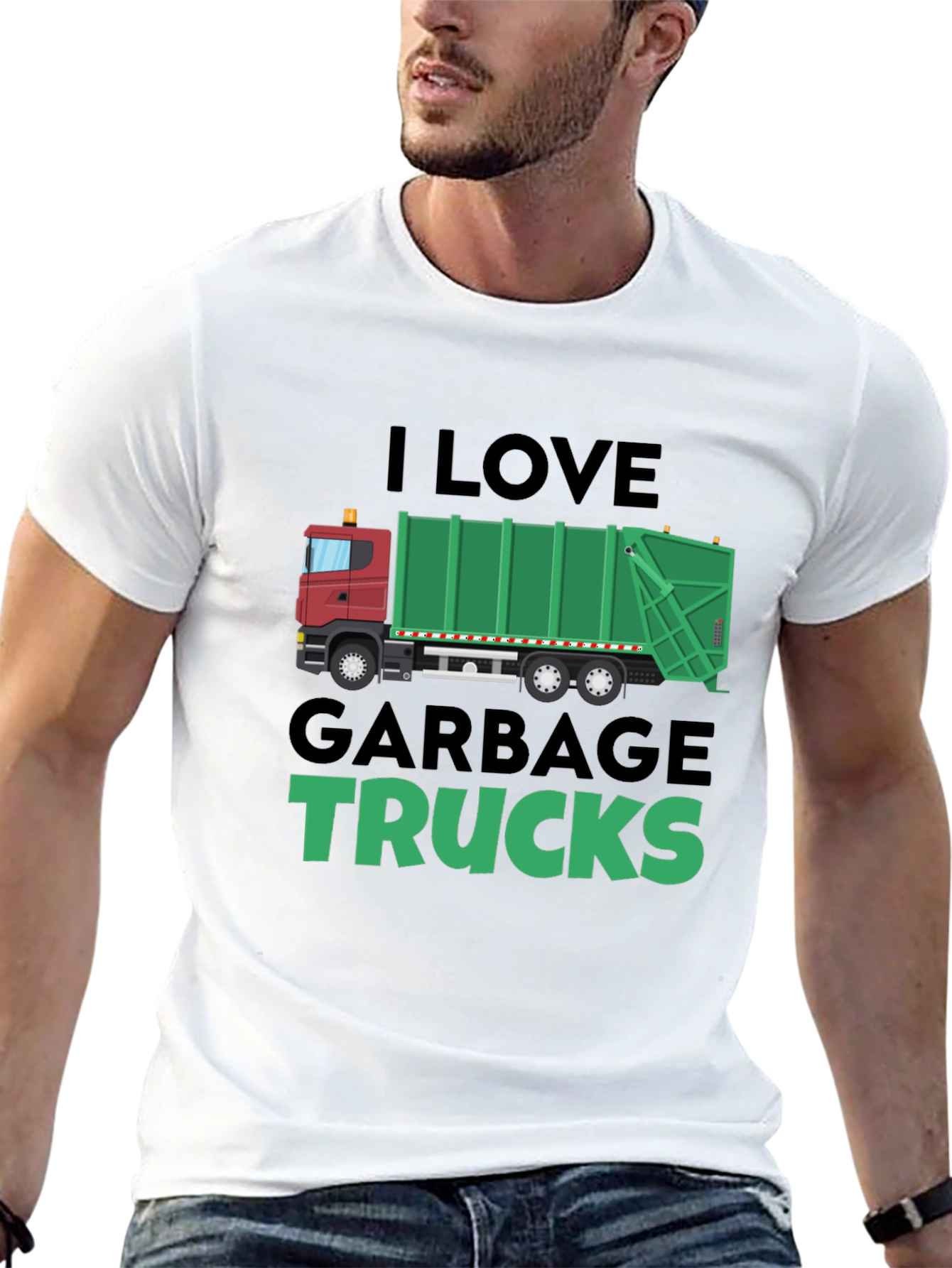 I Love Garbage Trucks T-Shirt