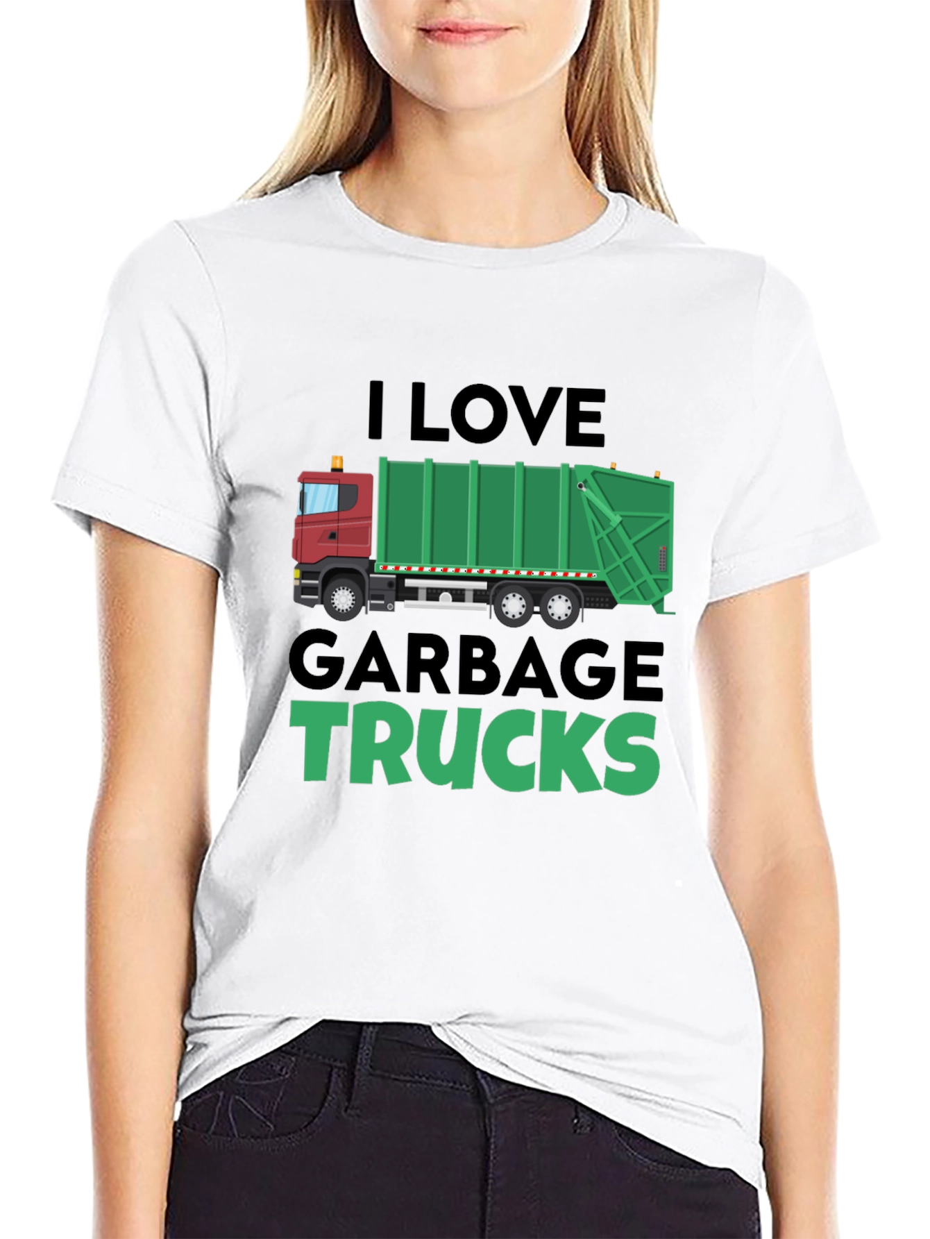 I Love Garbage Trucks T-Shirt