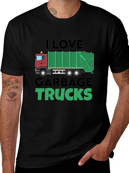 I Love Garbage Trucks T-Shirt